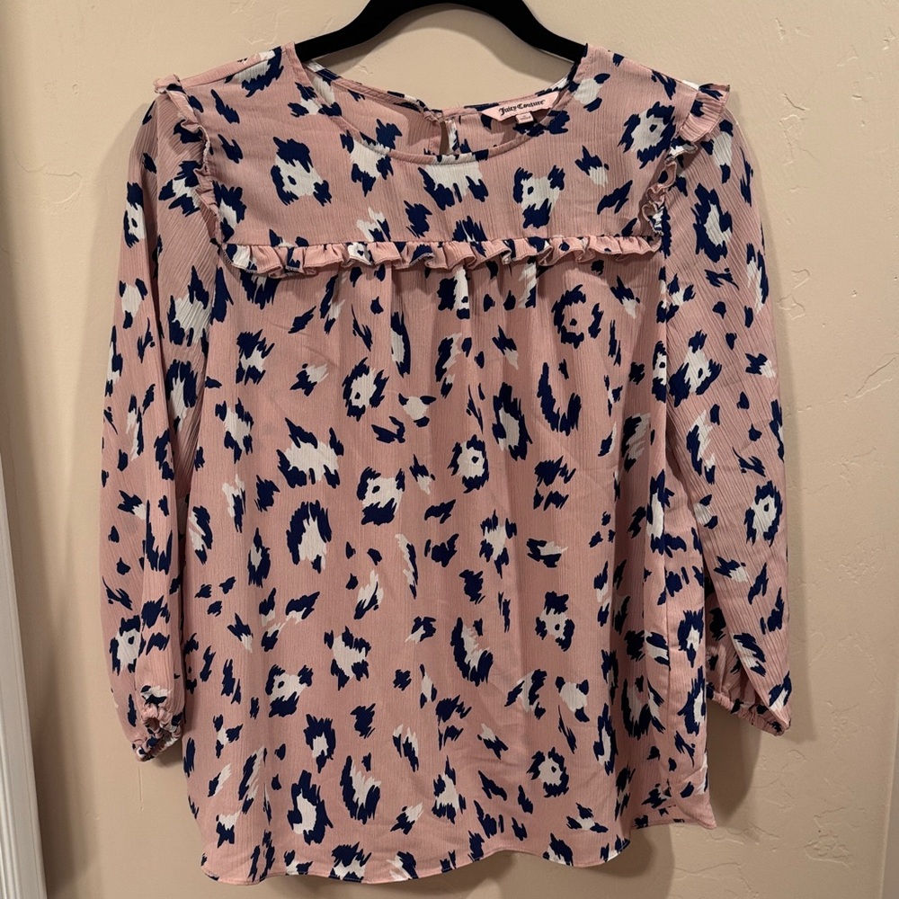 Juicy Couture Pink and Blue Blouse